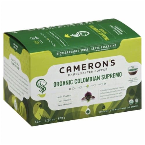 Camerons Coffee Medium Organic Colombian Supremo