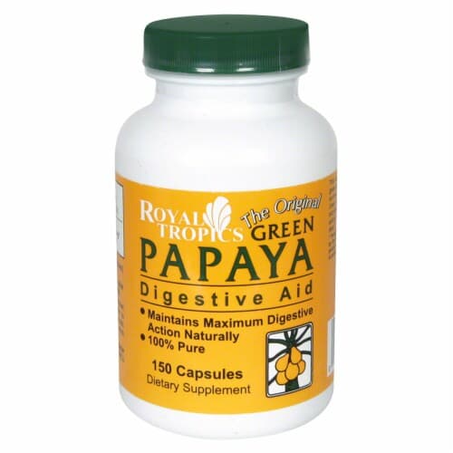 Royal Tropics Green Papaya Digestive Aid Capsules