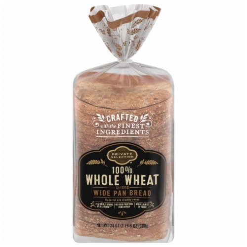 Private Selection 100% Whole Wheat Sliced Wide Pan Bread