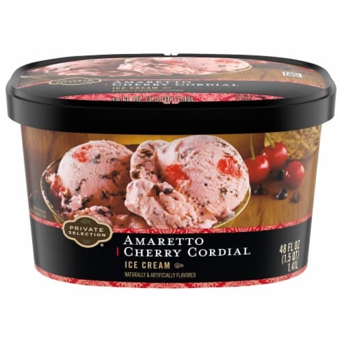 Private Selection Amaretto Cherry Cordial Ice Cream Tub
