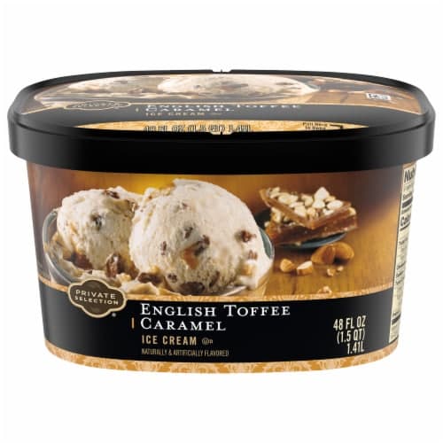 Private Selection English Toffee Caramel Ice Cream Tub