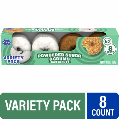 Kroger Powdered Sugar & Crumb Cake Donuts
