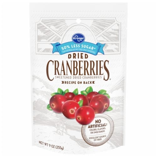 Kroger Less Sugar Dried Cranberries