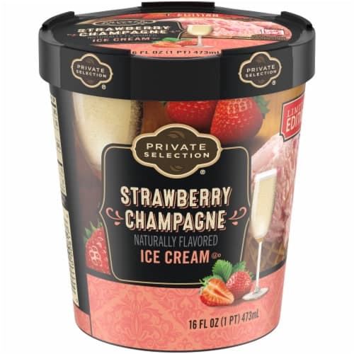 Private Selection Strawberry Champagne Ice Cream