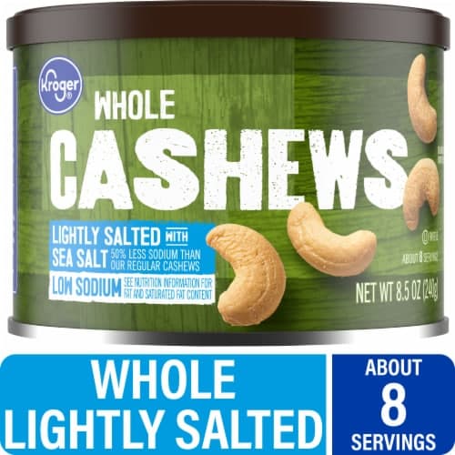 Kroger Whole Lightly Salted Cashews