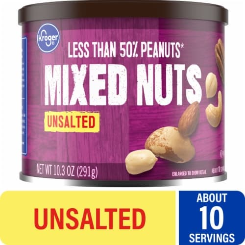 Kroger Unsalted Mixed Nuts