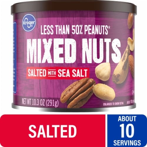 Kroger Salted With Sea Salt Mixed Nuts