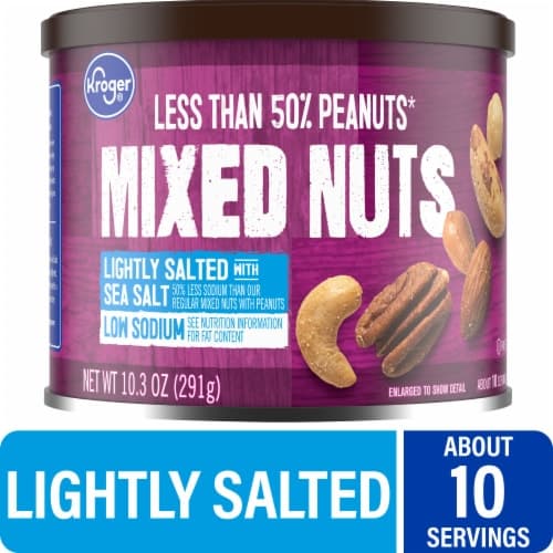 Kroger Lightly Salted With Sea Salt Mixed Nuts