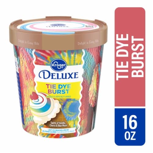 Kroger Deluxe Tie Dye Burst Ice Cream