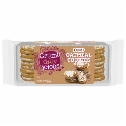 Crumbdillyicious Iced Oatmeal Cookies