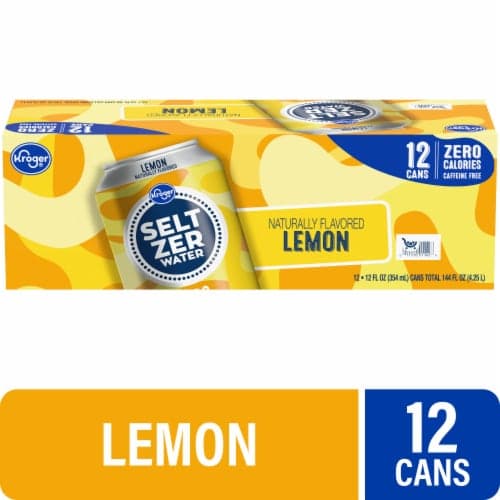 Kroger Naturally Flavored Lemon Seltzer Water