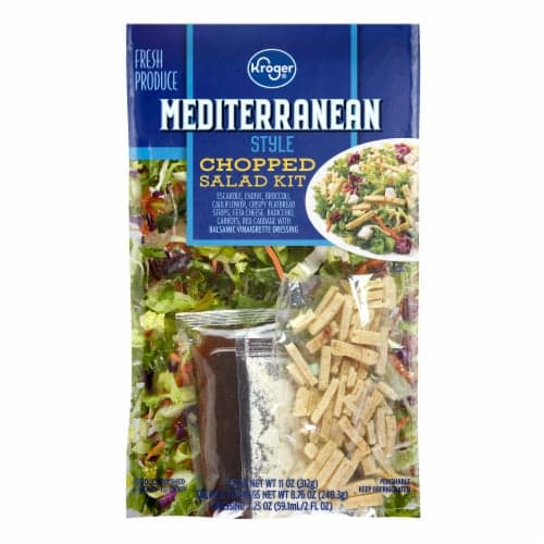 Kroger Mediterranean Style Chopped Salad Kit Bag