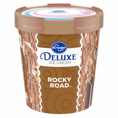 Kroger Deluxe Rocky Road Ice Cream