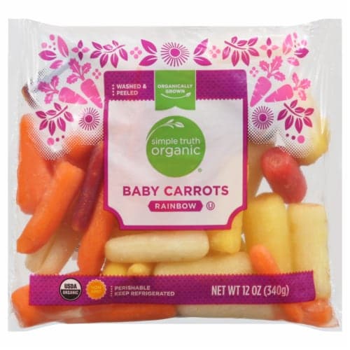 Simple Truth Organic Peeled Rainbow Baby Carrots Bag