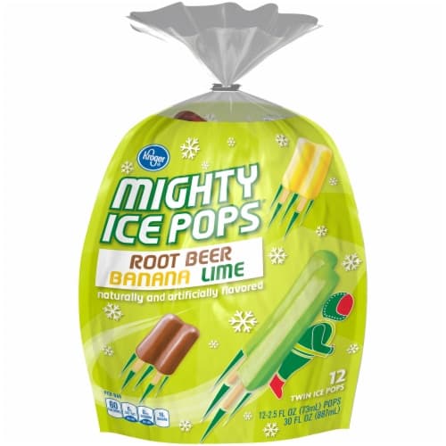 Kroger Root Beer Banana Lime Mighty Ice Pops