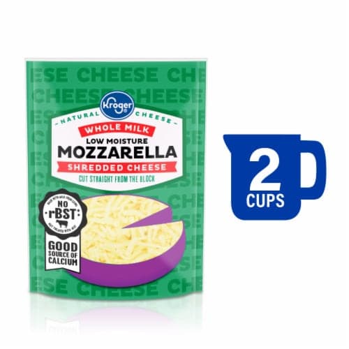 Kroger Whole Milk Low Moisture Mozzarella Shredded Cheese