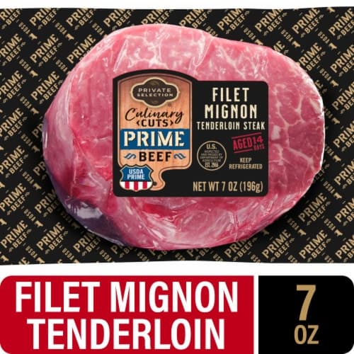 Private Selection Culinary Cuts Prime Beef Filet Mignon Tenderloin Steak