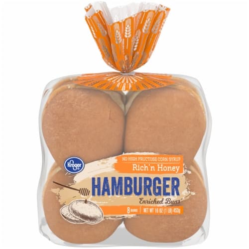 Kroger Rich 'N Honey Hamburger Buns