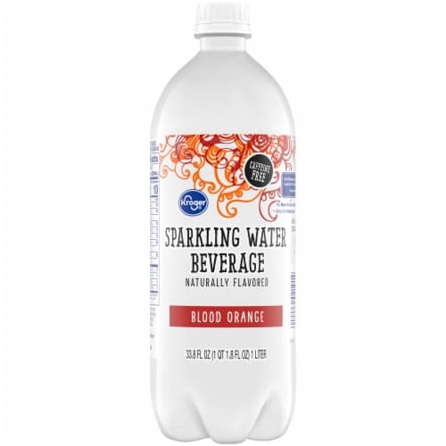 Kroger Blood Orange Flavored Sparkling Bottled Water
