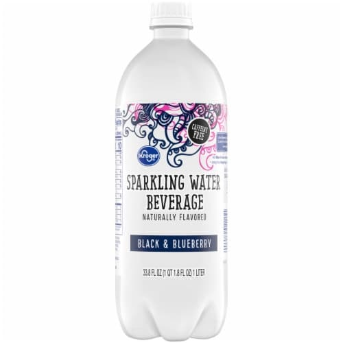 Kroger Black & Blueberry Flavored Sparkling Bottled Water