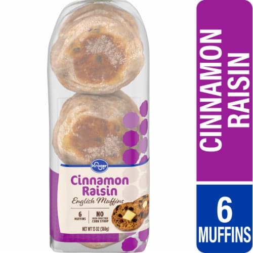 Kroger Cinnamon Raisin English Muffins