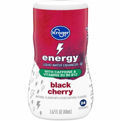 Kroger Black Cherry Energy Liquid Water Enhancer
