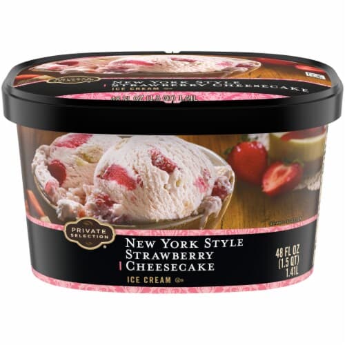 Private Selection New York Style Strawberry Cheesecake Ice Cream