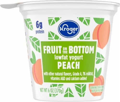 Kroger Peach Lowfat Yogurt