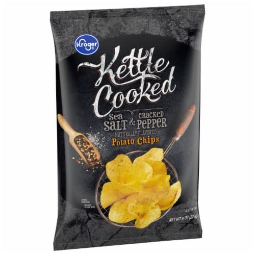 Kroger Sea Salt And Cracked Pepper Kettle Potato Chips