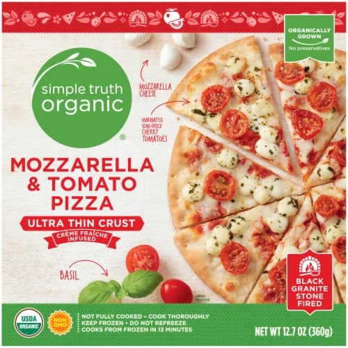 Simple Truth Organic Mozzarella & Tomato Ultra Thin Crust  Pizza