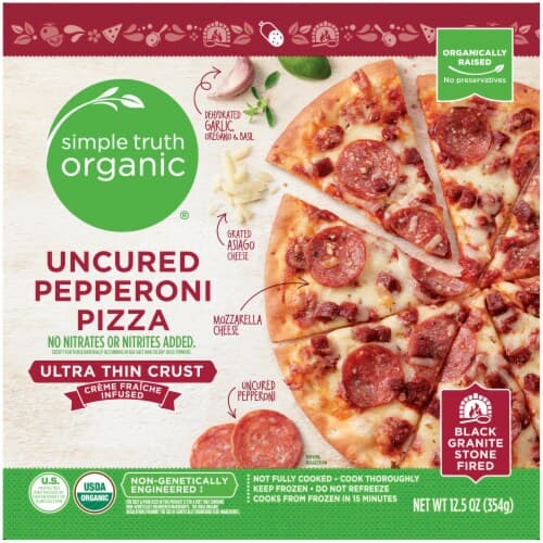 Simple Truth Uncured Pepperoni Organic Ultra Thin Crust  Pizza