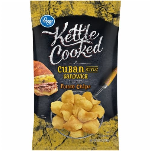 Kroger Kettle Cooked Cuban Style Sandwich Flavored Potato Chips