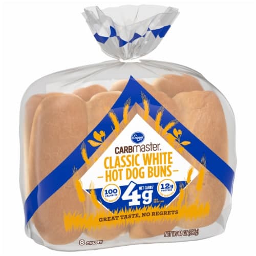 Kroger Carbmaster White Hot Dog Buns