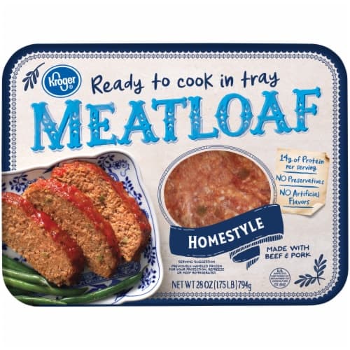 Kroger Homestyle Ready To Cook In Tray Meatloaf