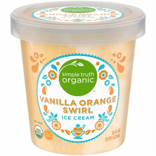 Simple Truth Organic Vanilla Orange Swirl Ice Cream