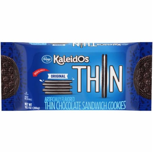 Kroger Kaleidos Thin Chocolate Sandwich Cookies