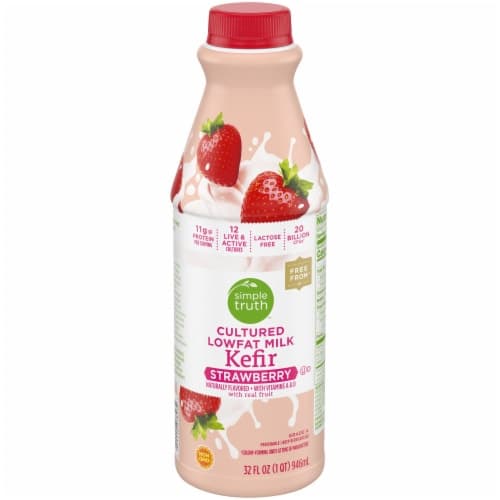 Simple Truth Strawberry Cultured Lowfat Milk Kefir