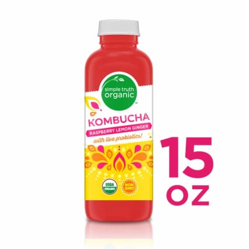 Simple Truth Organic Raspberry Lemon Ginger Kombucha