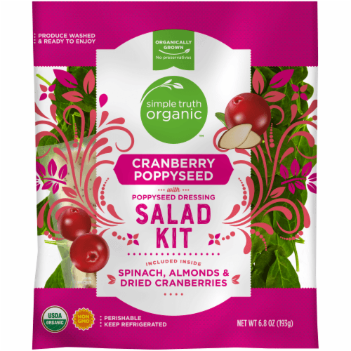 Simple Truth Organic Cranberry Poppyseed With Poppyseed Dressing Salad Kit