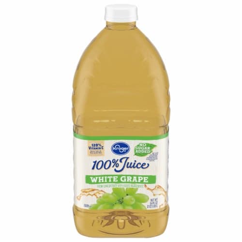 Kroger 100% White Grape Juice From Concentrate No Sugar Added