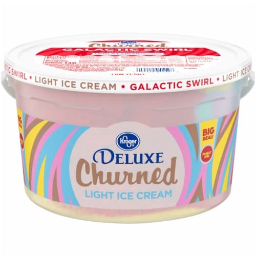 Kroger Party Pail Deluxe Churned Galatic Swirl Light Ice Cream