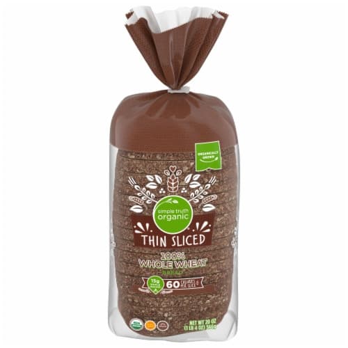 Simple Truth Organic 100% Whole Wheat Thin Sliced Bread