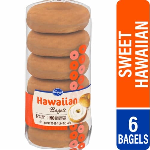 Kroger Sweet Hawaiian Presliced Bagels Bag