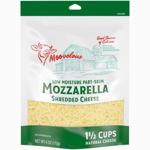 Moovelous Shredded Mozzarella Cheese