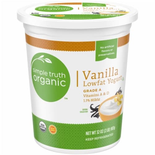 Simple Truth Organic Vanilla Low Fat Yogurt Tub