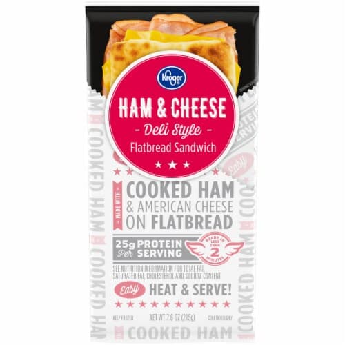 Kroger Ham And Cheese Deli Style Flatbread Sandwich