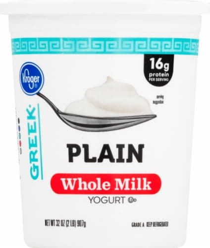 Kroger Plain Whole Milk Greek Yogurt