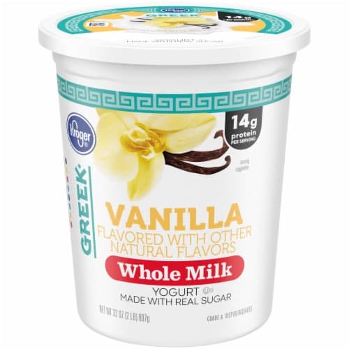 Kroger Whole Milk Vanilla Greek Yogurt