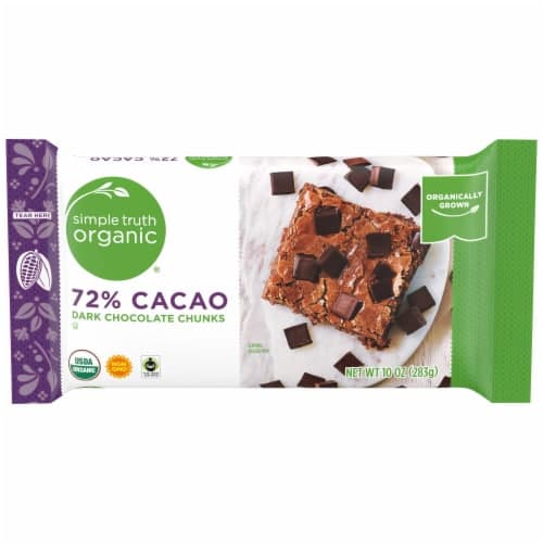 Simple Truth Organic Dark Chocolate Chunks 72% Cacao
