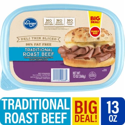 Kroger Roast Beef Traditional Deli Thin Sliced Big Deal!
